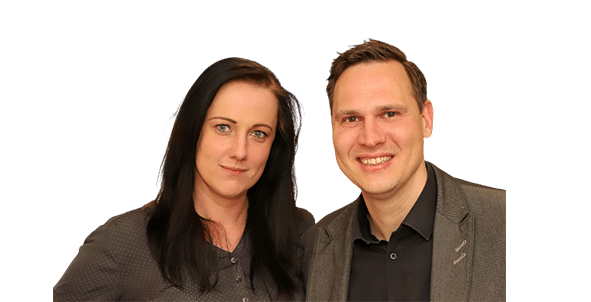Das Bild zeigt Andy und Anja Labes, deine Experten für Mobilfunk in Angermünde.